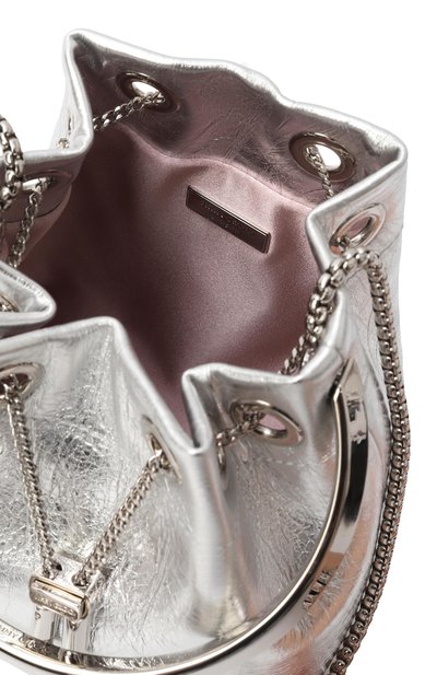 Сумка bon bon JIMMY CHOO серебряного цвета по цене 138000 руб., арт. B0NB0NTZZ, фото 5 Сумка bon bon JIMMY CHOO, арт. B0NB0NTZZ, фото 5