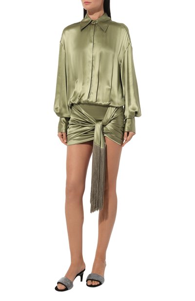 Шелковое платье THE ATTICO, арт. 247WCA307, фото 3