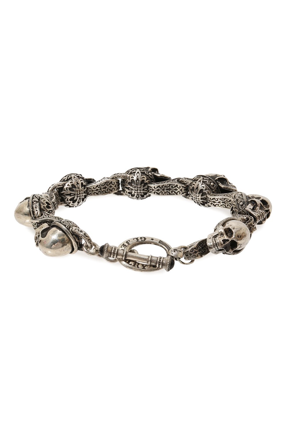 Браслет funny skulls GL JEWELRY серебряного цвета по цене 67100 руб., арт. M400011-S97-01, фото 3 Браслет funny skulls GL JEWELRY, арт. M400011-S97-01, фото 3