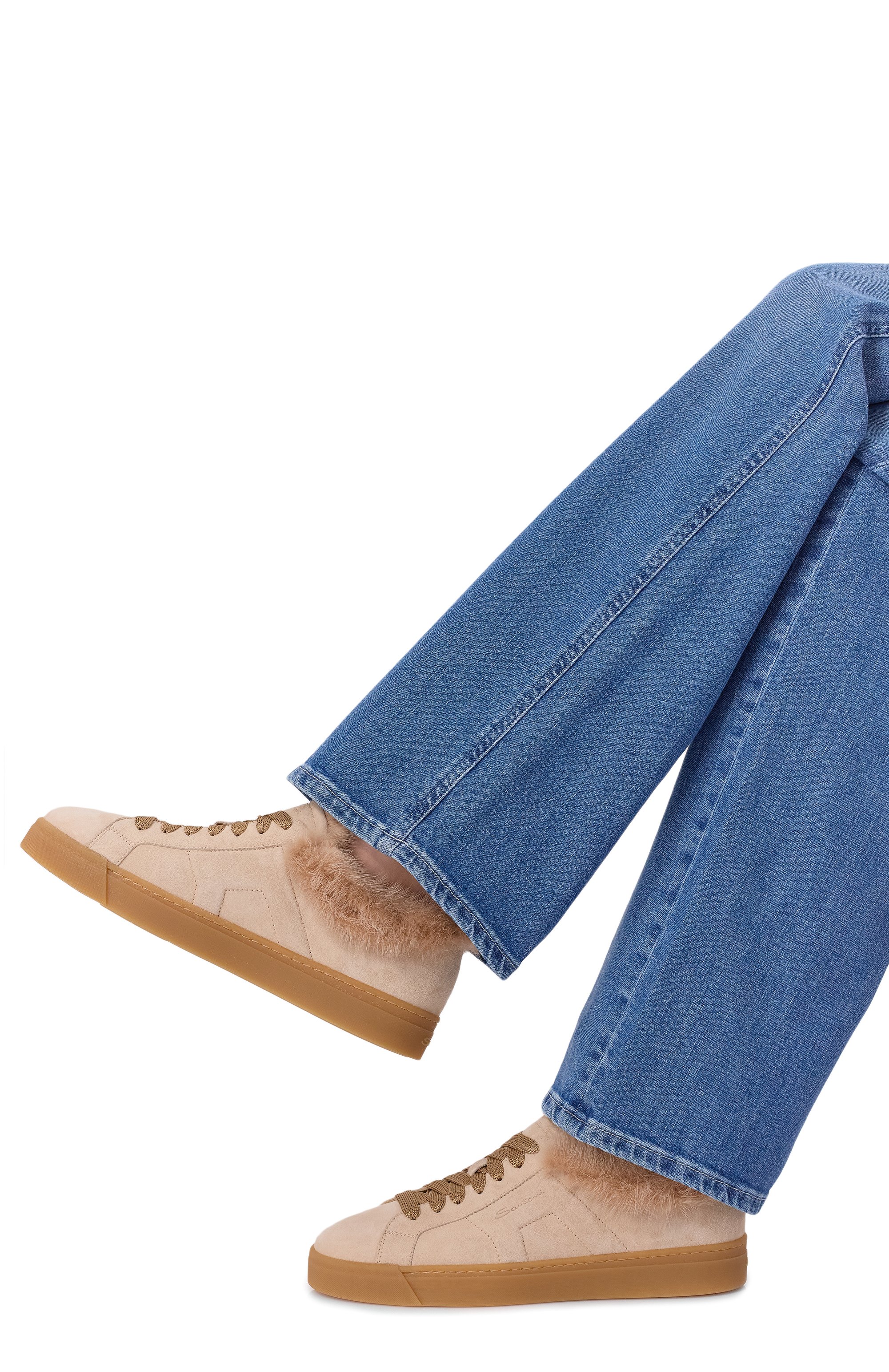 Замшевые кеды SANTONI, арт. WBGG61436FARP0SV, фото 2