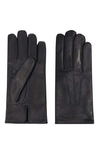 Кожаные перчатки EMPORIO ARMANI темно-синего цвета по цене 18600 руб., арт. 624139/CC203, фото 2 Кожаные перчатки EMPORIO ARMANI, арт. 624139/CC203, фото 2