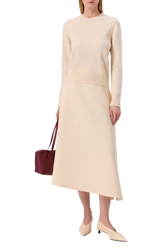 Кожаные туфли Jil Sander J15WL0056/P7589 Кремовый  J15WL0056/P7589 Фото 3