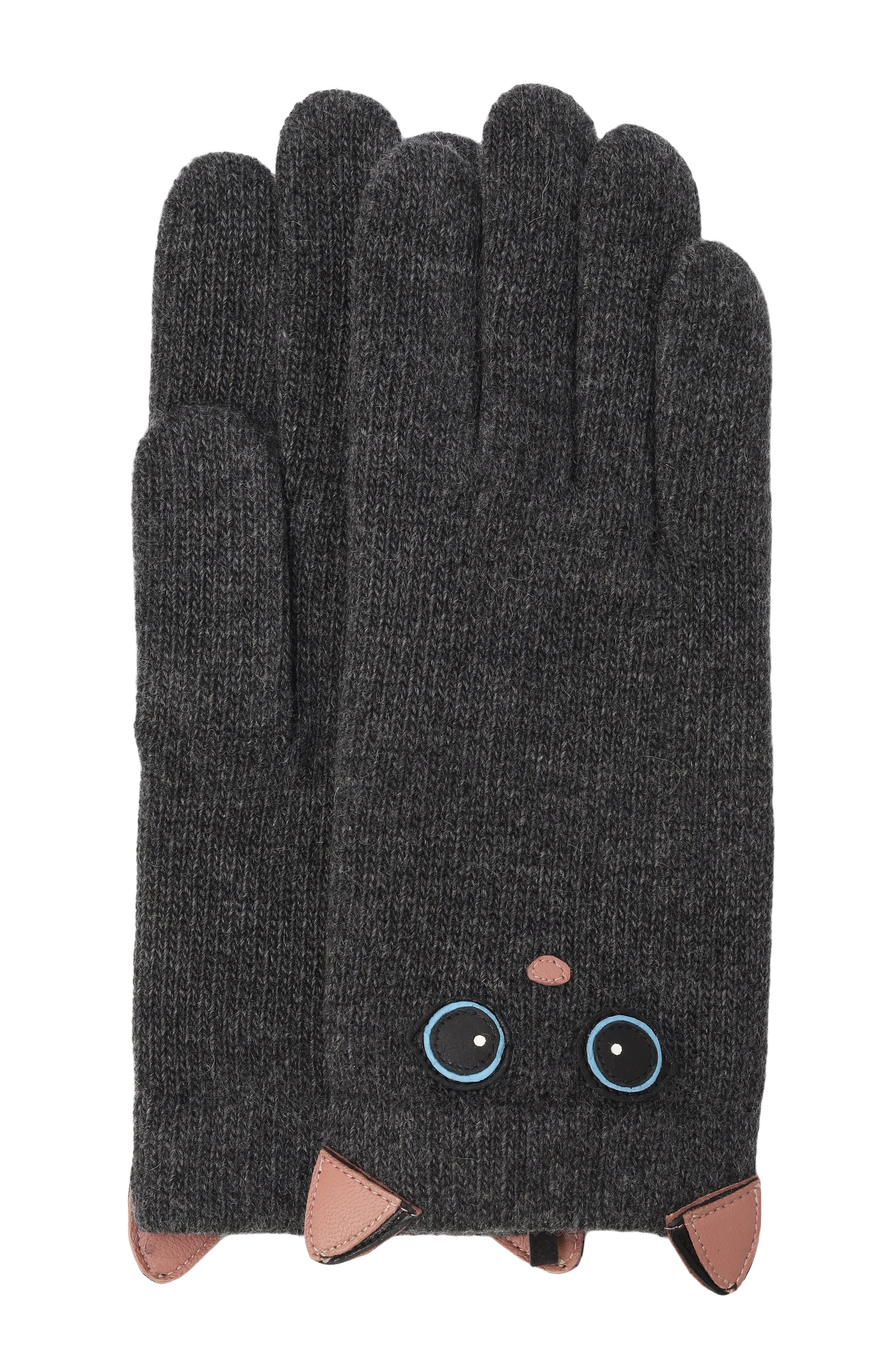 Кашемировые перчатки AGNELLE темно-серого цвета по цене 14950 руб., арт. NEK0DL, фото 1 Кашемировые перчатки AGNELLE, арт. NEK0DL, фото 1