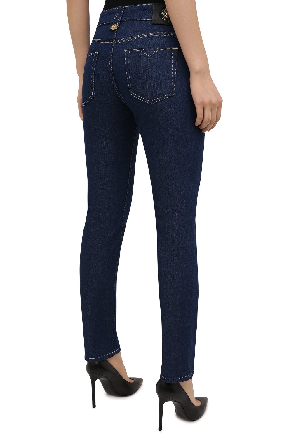Джинсы VERSACE JEANS COUTURE темно-синего цвета по цене 32350 руб., арт. A1HWA0SI-WDP501 C SLIM IC0N/AQ954, фото 4 Джинсы VERSACE JEANS COUTURE, арт. A1HWA0SI-WDP501 C SLIM IC0N/AQ954, фото 4
