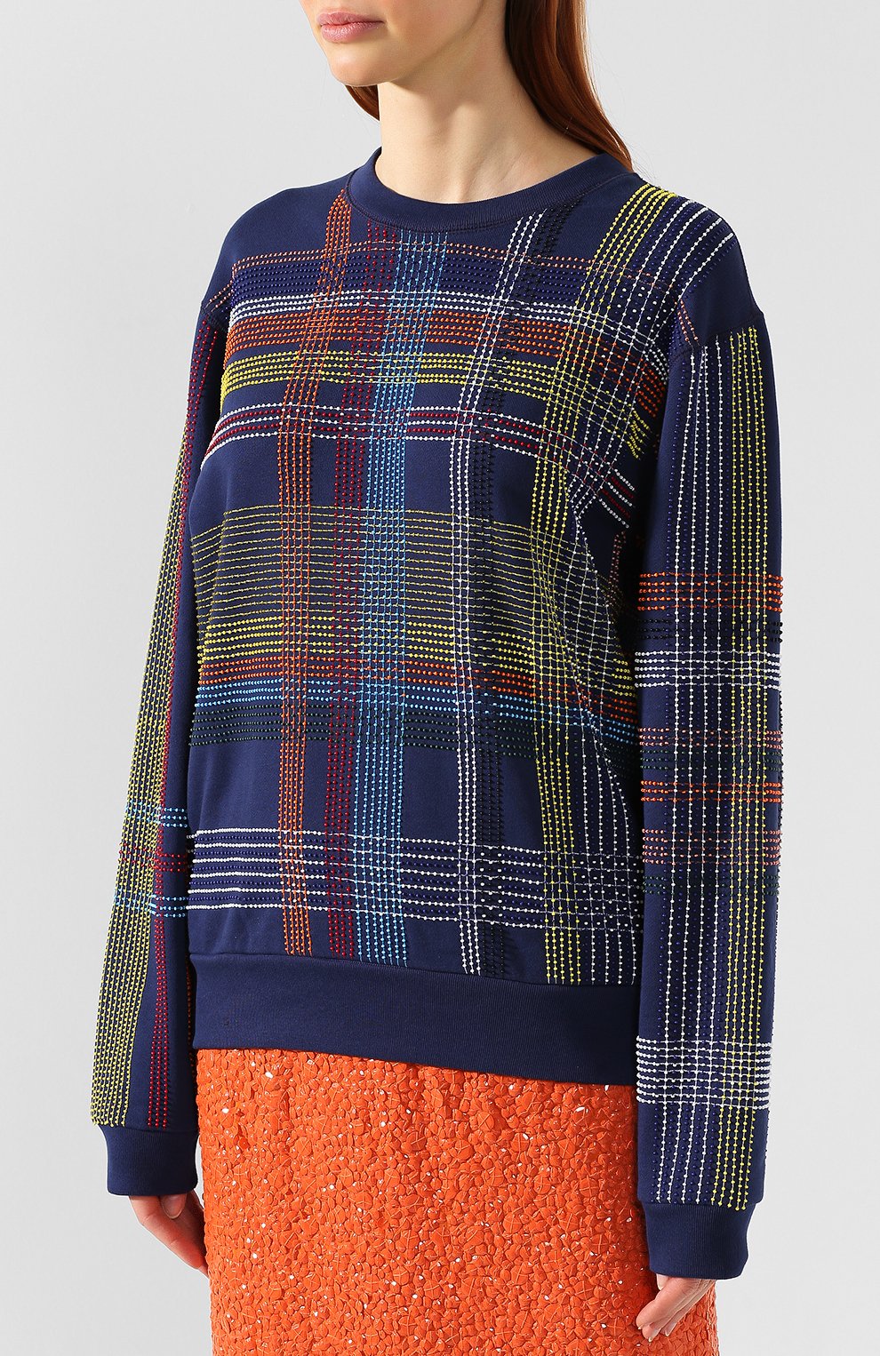 Хлопковый свитшот DRIES VAN NOTEN, арт. 191-11194-7617, фото 3