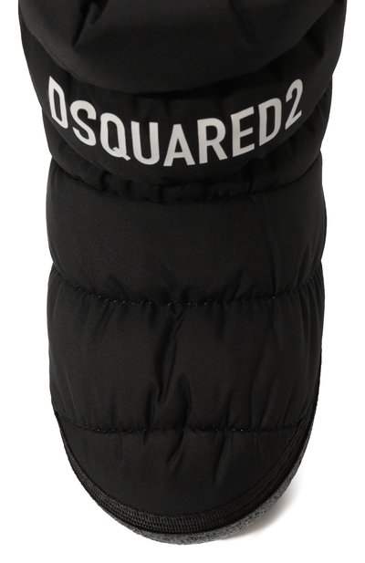 Утепленные сапоги DSQUARED2 черного цвета по цене 17050 руб., арт. 75684/20-27, фото 4 Утепленные сапоги DSQUARED2, арт. 75684/20-27, фото 4