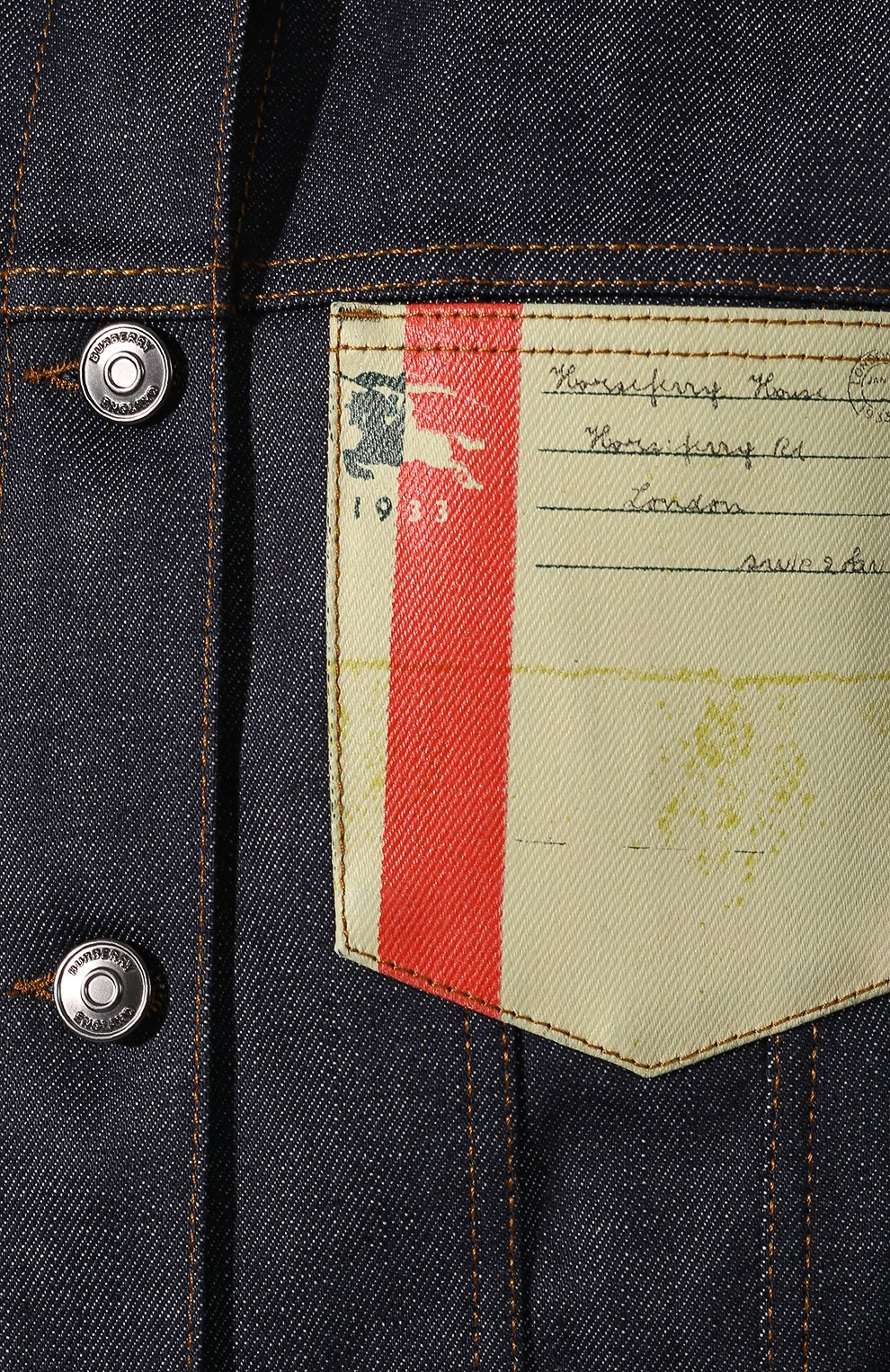 Джинсовая куртка prestwick BURBERRY синего цвета по цене 141000 руб., арт. 8010785, фото 5 Джинсовая куртка prestwick BURBERRY, арт. 8010785, фото 5
