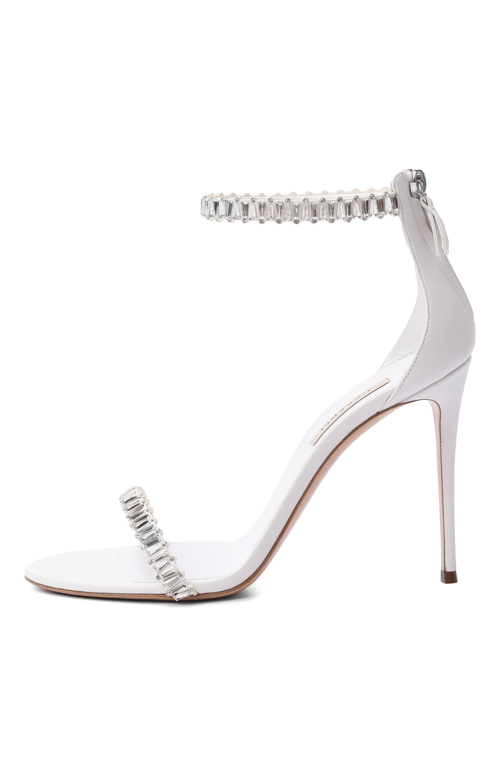Текстильные босоножки julia 100 CASADEI белого цвета по цене 105000 руб., арт. 1L492C1001/T0597, фото 4 Текстильные босоножки julia 100 CASADEI, арт. 1L492C1001/T0597, фото 4