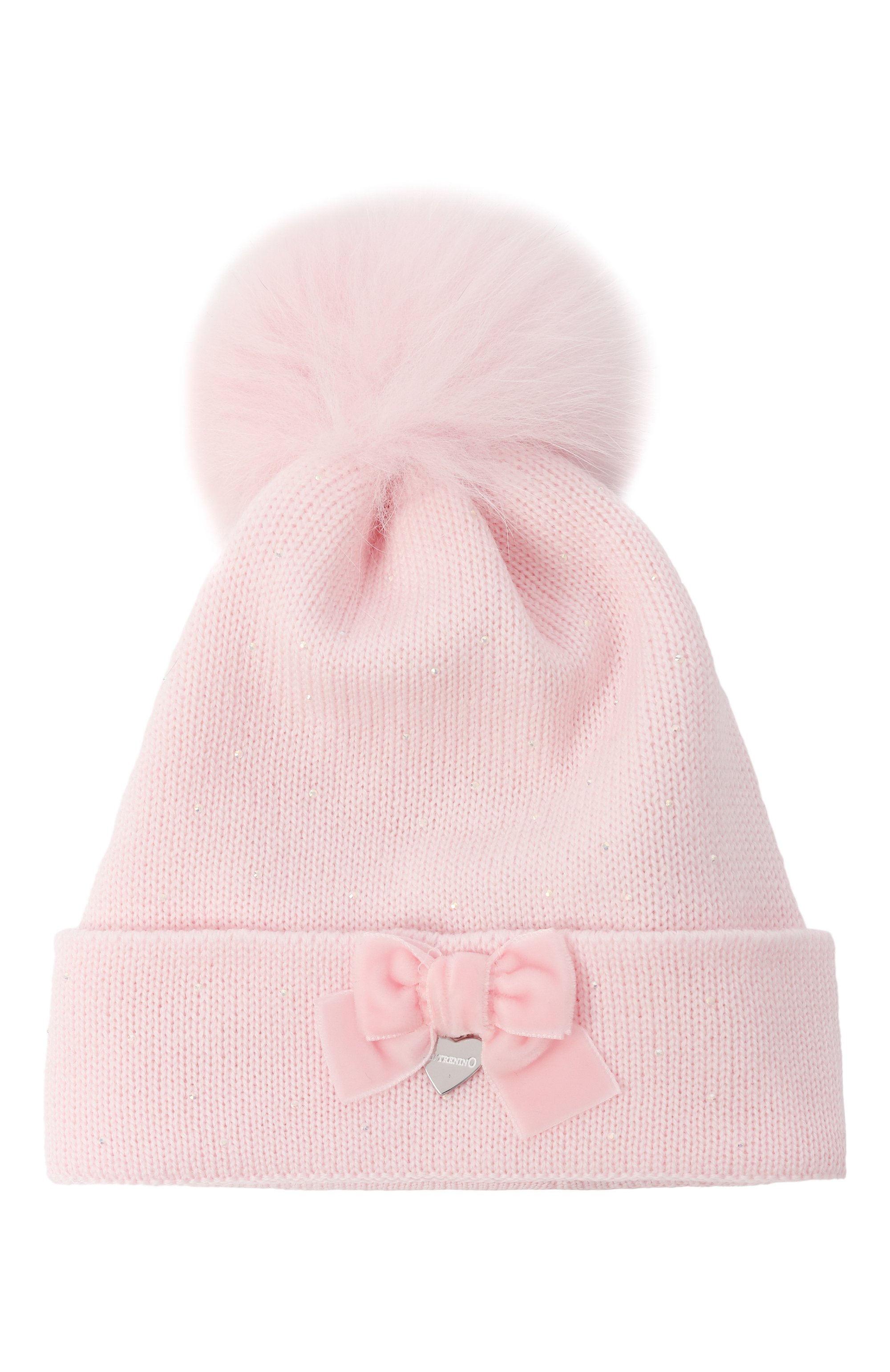 Шерстяная шапка IL TRENINO розового цвета по цене 8895 руб., арт. FN-5417/18M-48M, фото 1 Шерстяная шапка IL TRENINO, арт. FN-5417/18M-48M, фото 1