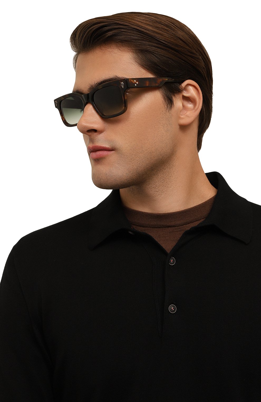 Солнцезащитные очки T HENRI коричневого цвета по цене 119500 руб., арт. DAYT0NAYANGTZE (T0RT0ISE), фото 2 Солнцезащитные очки T HENRI, арт. DAYT0NAYANGTZE (T0RT0ISE), фото 2