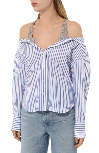 Хлопковая блузка GIUSEPPE DI MORABITO, арт. 02PST0221C 02280, фото 3