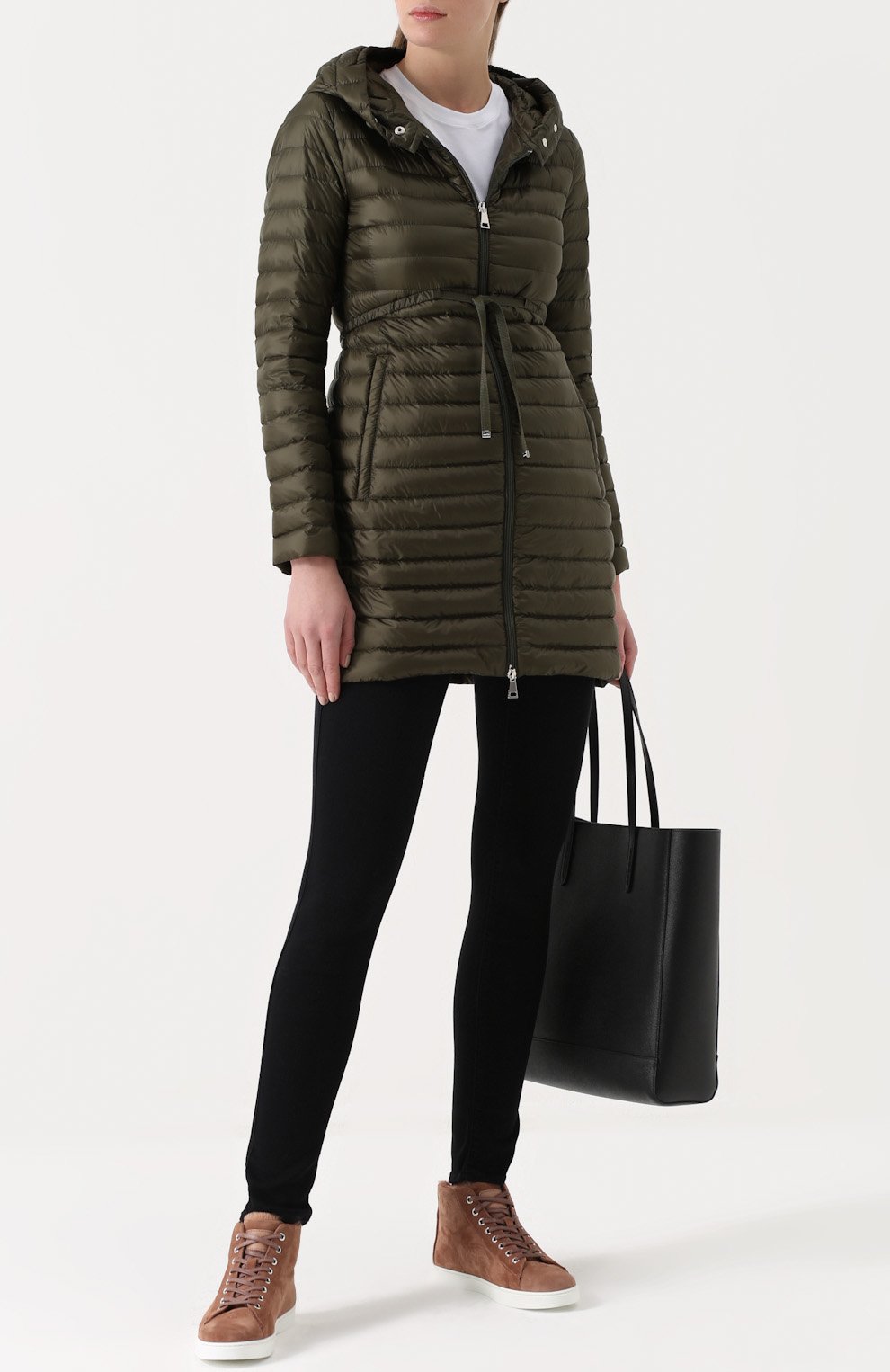 Стеганый приталенный пуховик с капюшоном MONCLER, арт. C1-093-49312-99-53048, фото 2