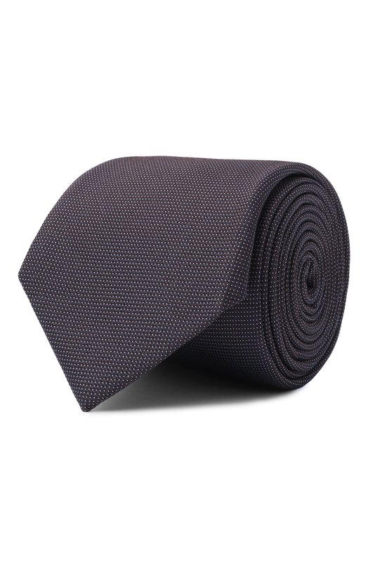 Шелковый галстук Corneliani 25U302-2520302 Коричневый 25U302-2520302