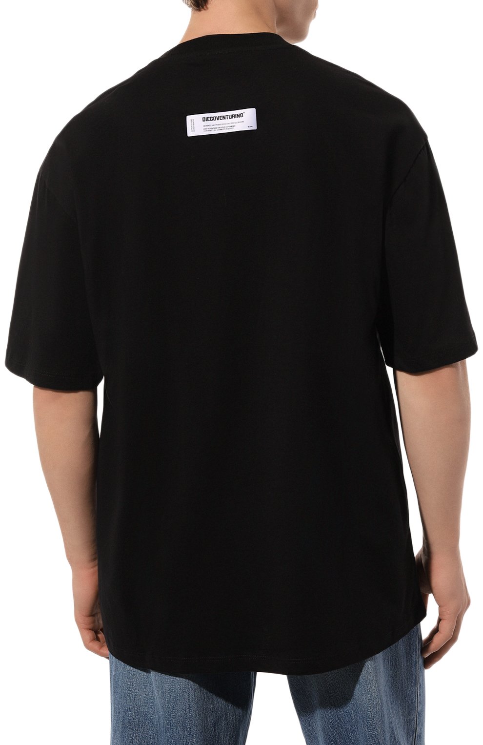 Хлопковая футболка DIEGO VENTURINO, арт. D3W4DVTS0BASIC-3, фото 4