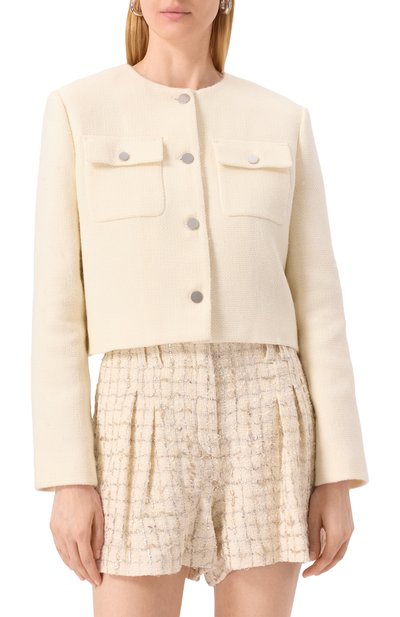 Твидовый жакет THEORY кремового цвета по цене 46450 руб., арт. 00805118, фото 3 Твидовый жакет THEORY, арт. 00805118, фото 3