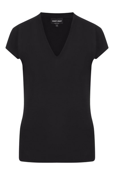 Женская футболка из вискозы и кашемира GIORGIO ARMANI, арт. 8NAM94/AJV7Z