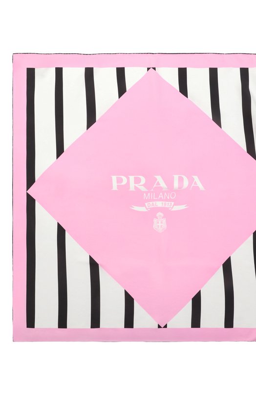 Шелковый платок Prada 1FF001/2C5L Розовый  1FF001/2C5L Фото 4