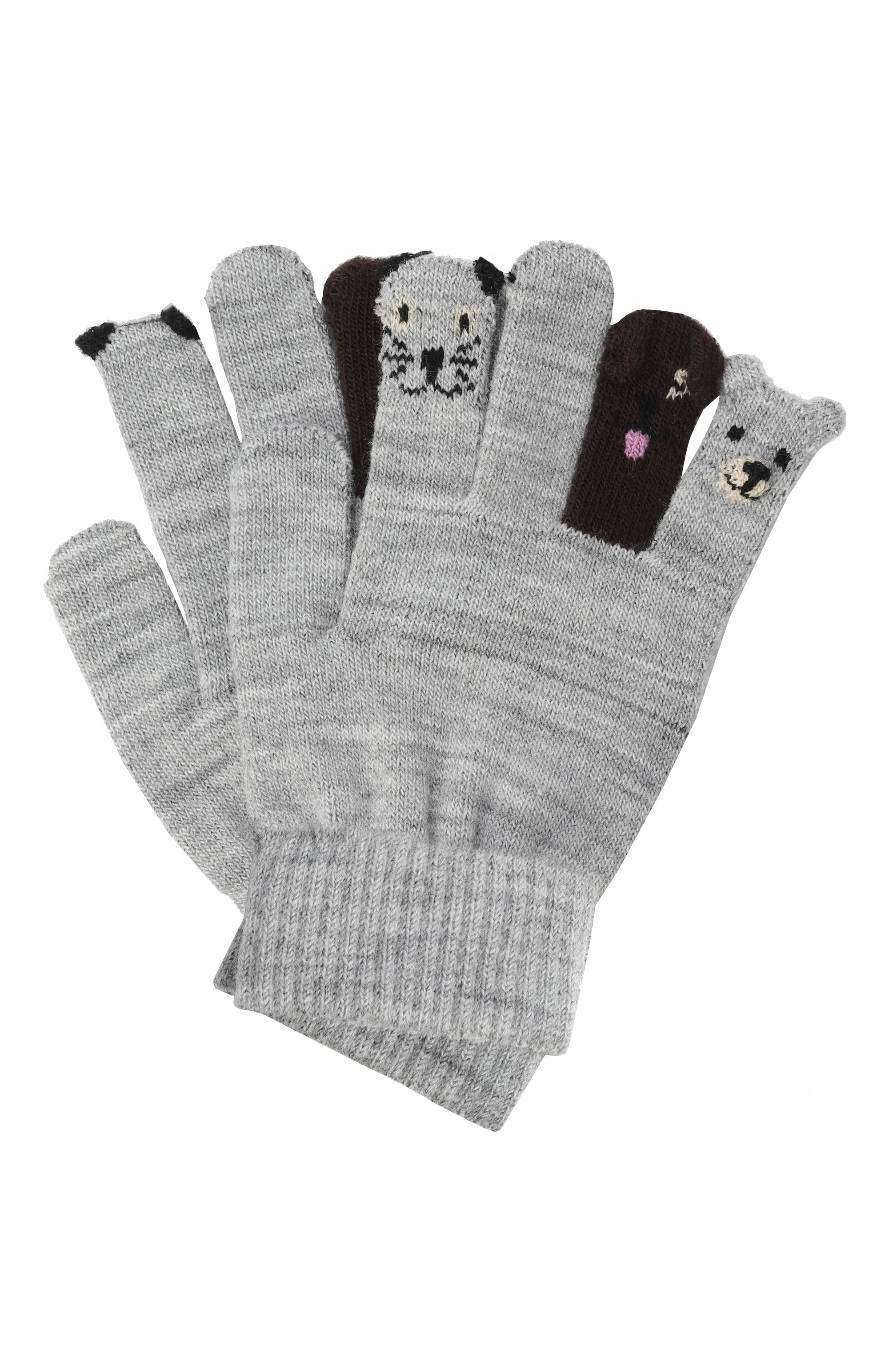 Перчатки kaapo MOLO серого цвета по цене 1730 руб., арт. 7W25S203, фото 1 Перчатки kaapo MOLO, арт. 7W25S203, фото 1