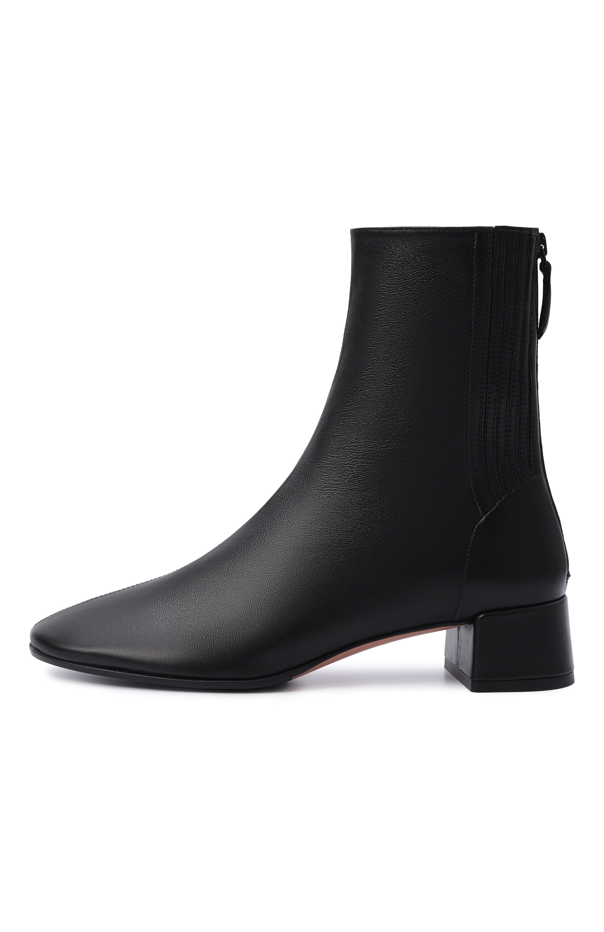 Кожаные ботильоны AQUAZZURA черного цвета по цене 105000 руб., арт. TSHMIDB2-NAP-000, фото 4 Кожаные ботильоны AQUAZZURA, арт. TSHMIDB2-NAP-000, фото 4