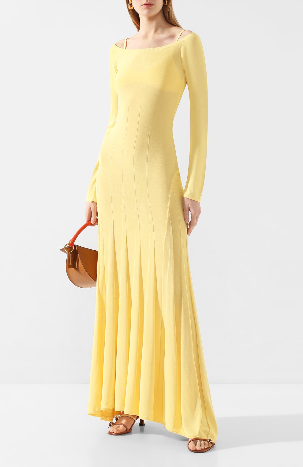 Платье из вискозы JACQUEMUS, арт. 201KN06/52210, фото 2