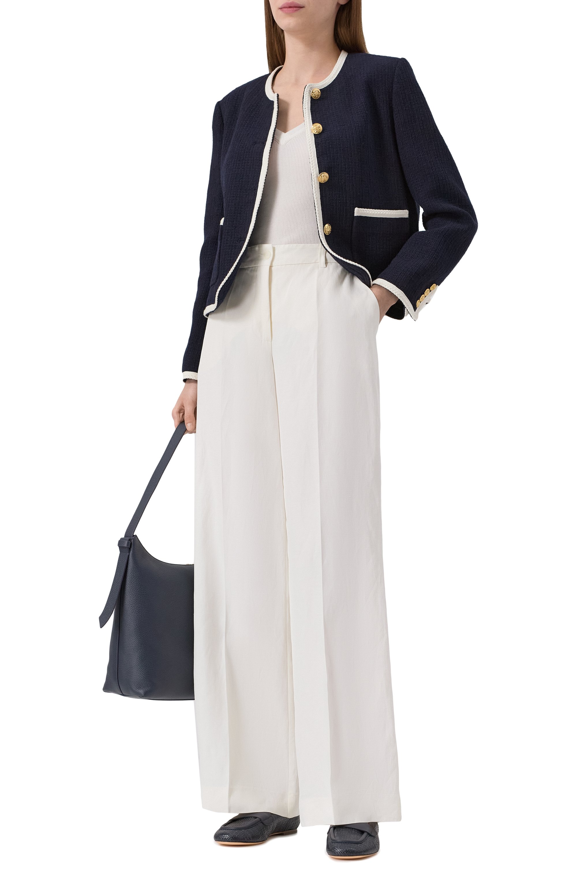 Брюки из вискозы и льна P.A.R.O.S.H., арт. D232214, фото 2