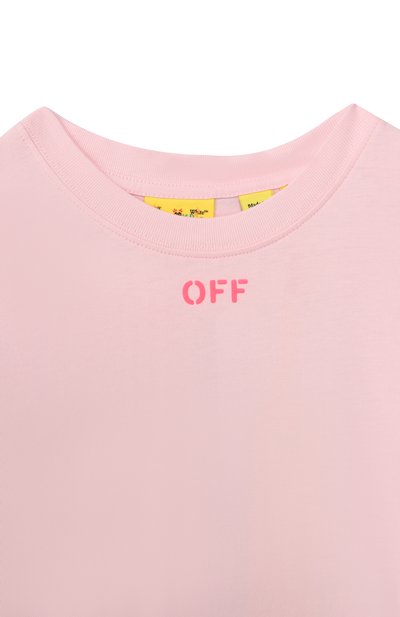 Хлопковая футболка OFF-WHITE, арт. 0GAA001S26JER006, фото 3