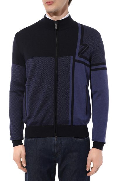 Кардиган из шерсти и шелка ZILLI, арт. JSS003M0240VZDTB0, фото 3