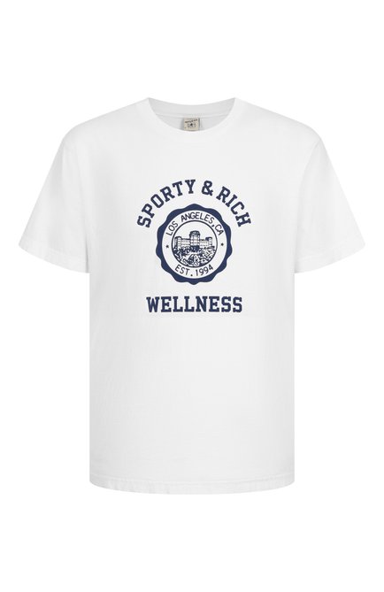 Хлопковая футболка SPORTY AND RICH, арт. T0043508033WH01
