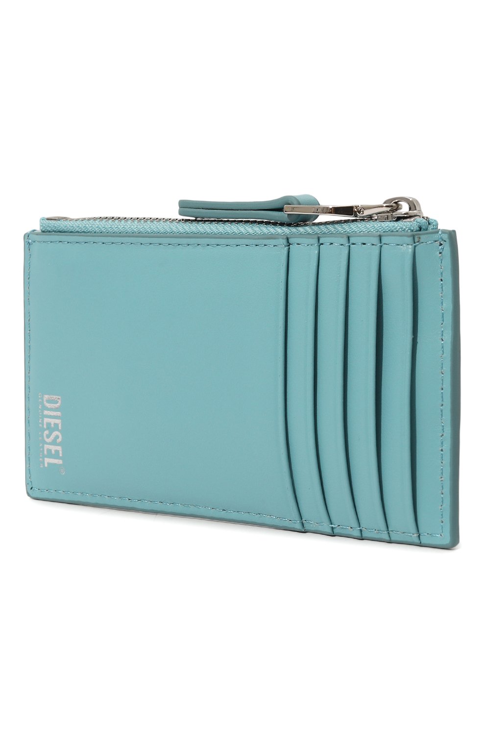 Кожаный футляр для кредитных карт DIESEL голубого цвета по цене 16250 руб., арт. X08821/P4494, фото 2 Кожаный футляр для кредитных карт DIESEL, арт. X08821/P4494, фото 2