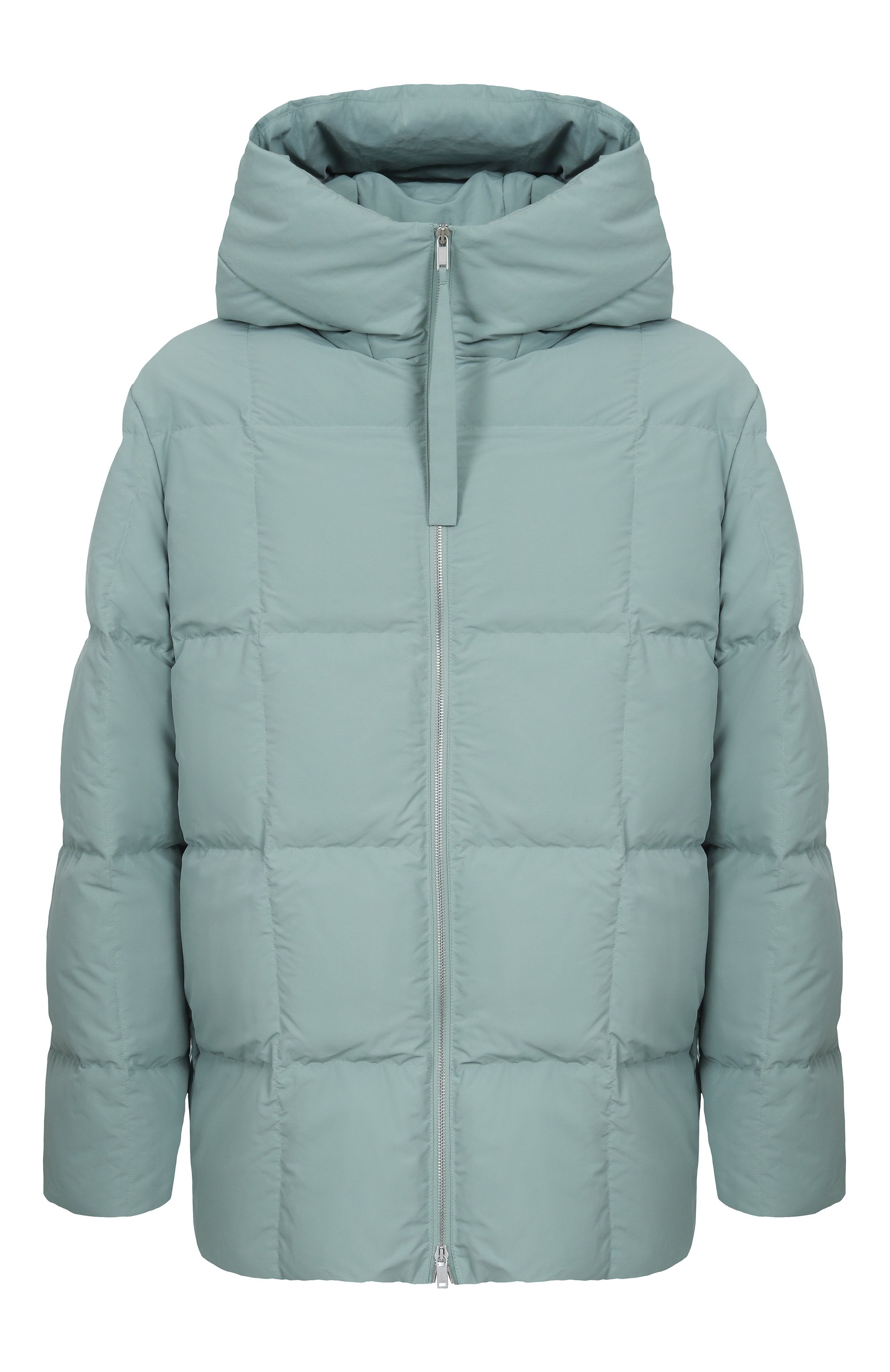 Пуховик JIL SANDER светло-зеленого цвета по цене 269500 руб., арт. J47AF0157-J74276, фото 1 Пуховик JIL SANDER, арт. J47AF0157-J74276, фото 1