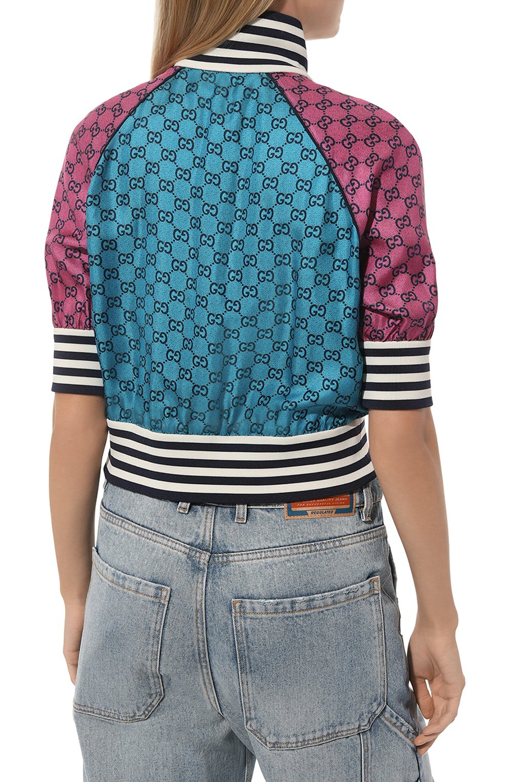 Шелковый бомбер GUCCI, арт. 660267 XJDJJ, фото 4