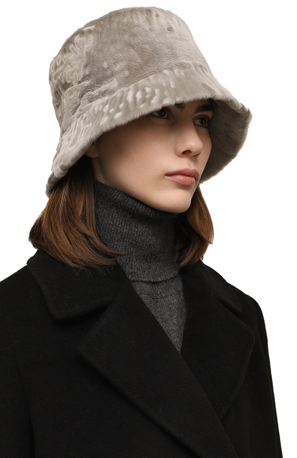 Панама из меха каракульчи VICTORIA KUSENKOVA кремового цвета по цене 105820 руб., арт. 157100024042, фото 2 Панама из меха каракульчи VICTORIA KUSENKOVA, арт. 157100024042, фото 2