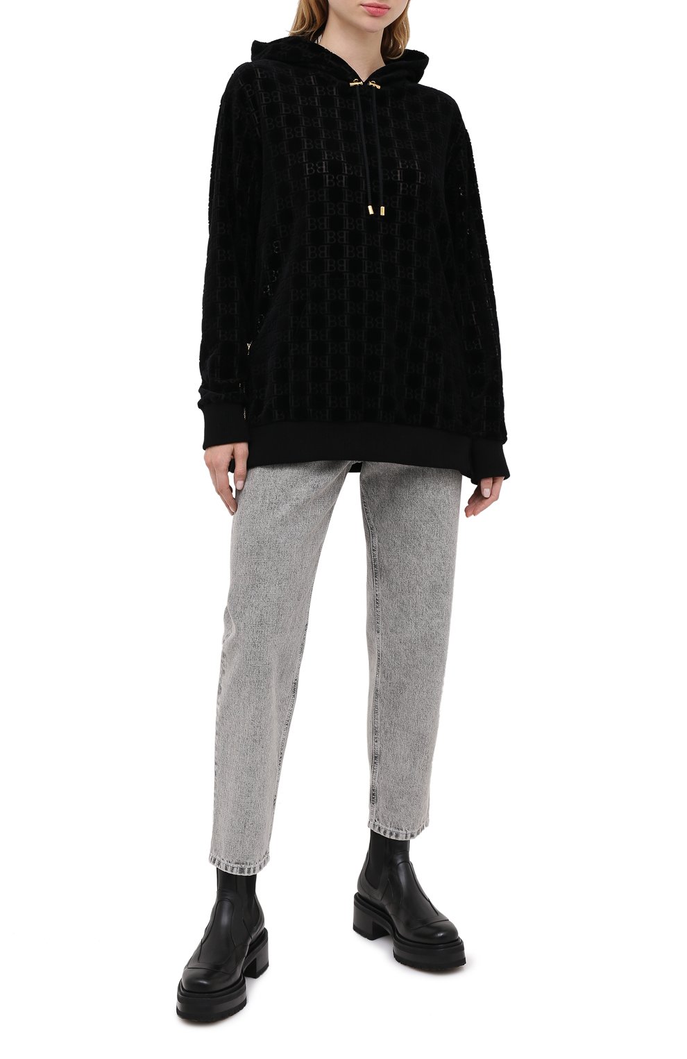 Хлопковое худи BALMAIN, арт. UF13892/I500, фото 2