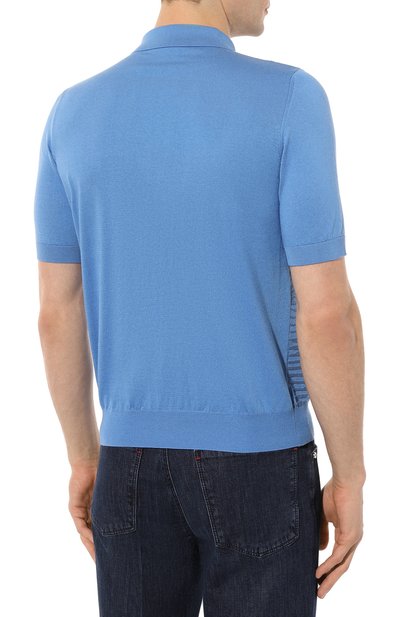 Поло из шелка и хлопка ZILLI, арт. MBZ-PZ082-0PTI1/MC01, фото 4