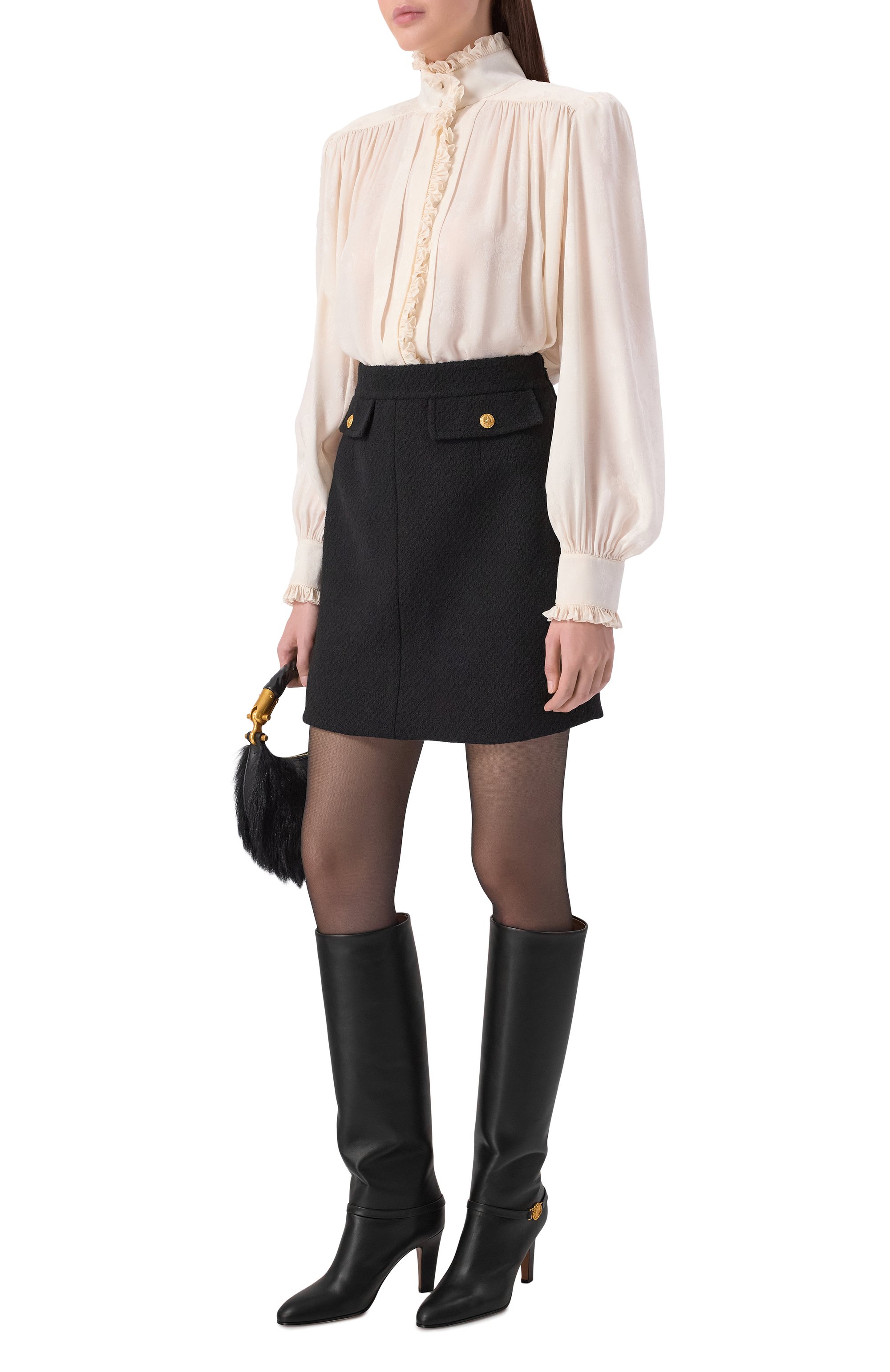 Кожаные сапоги eve 85 CHLOÉ, арт. CH25W13JUY, фото 3