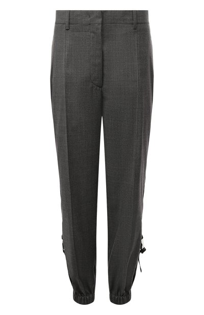 Женские джоггеры из шерсти и шелка PRADA, арт. P274E-1UWJ-F0031-212