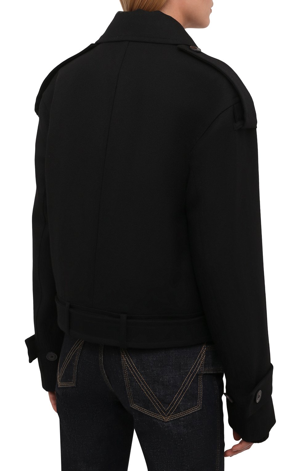Шерстяная куртка DRIES VAN NOTEN черного цвета по цене 95250 руб., арт. 212-010515-3041, фото 4 Шерстяная куртка DRIES VAN NOTEN, арт. 212-010515-3041, фото 4