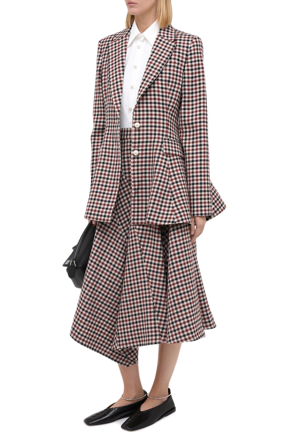 Шерстяная юбка JW ANDERSON разноцветного цвета по цене 46200 руб., арт. SK0047 PG0332, фото 2 Шерстяная юбка JW ANDERSON, арт. SK0047 PG0332, фото 2