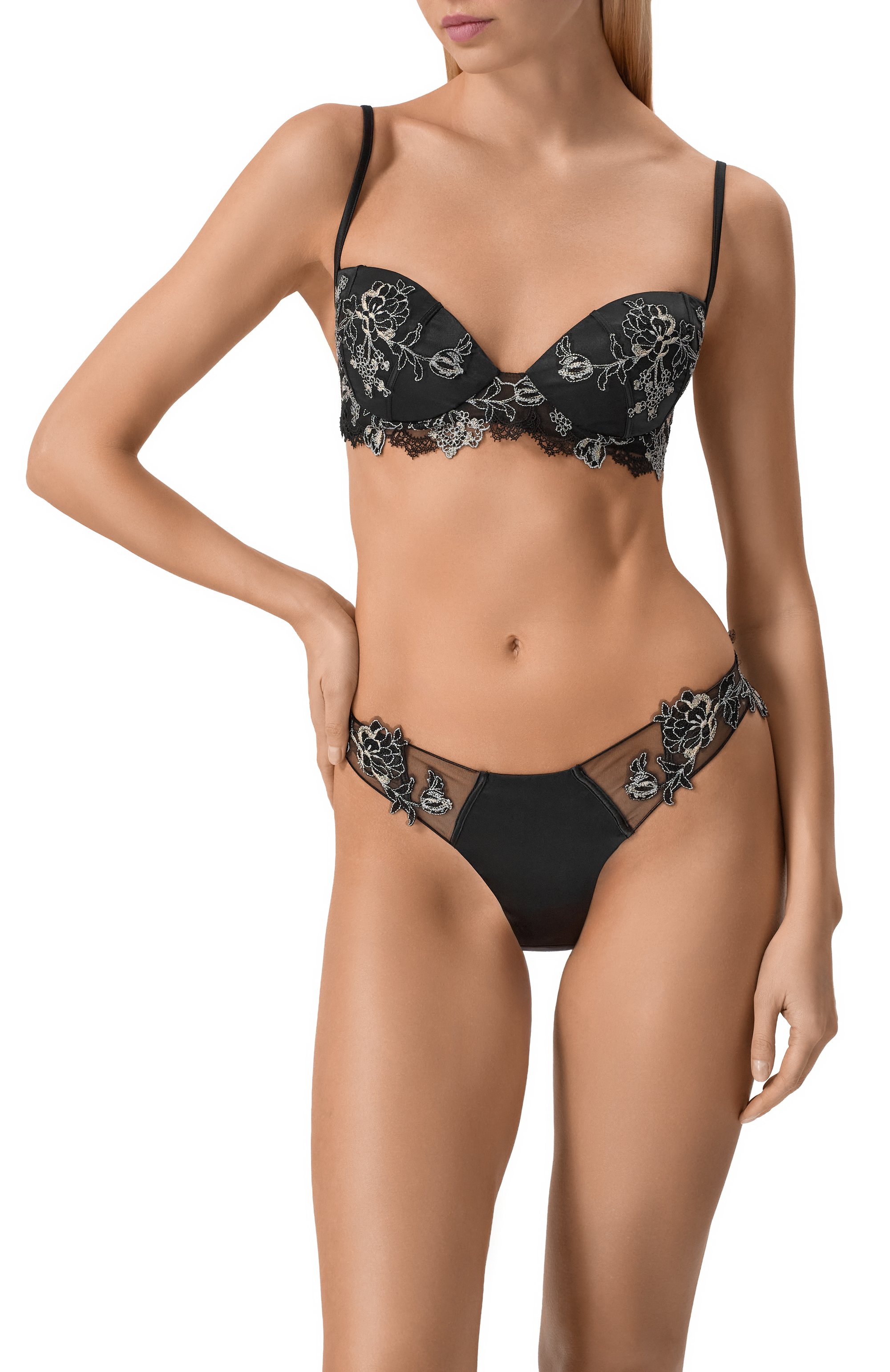 Шелковый бюстгальтер с чашкой пуш-ап C.ALLA, арт. CA0101 RE, фото 2