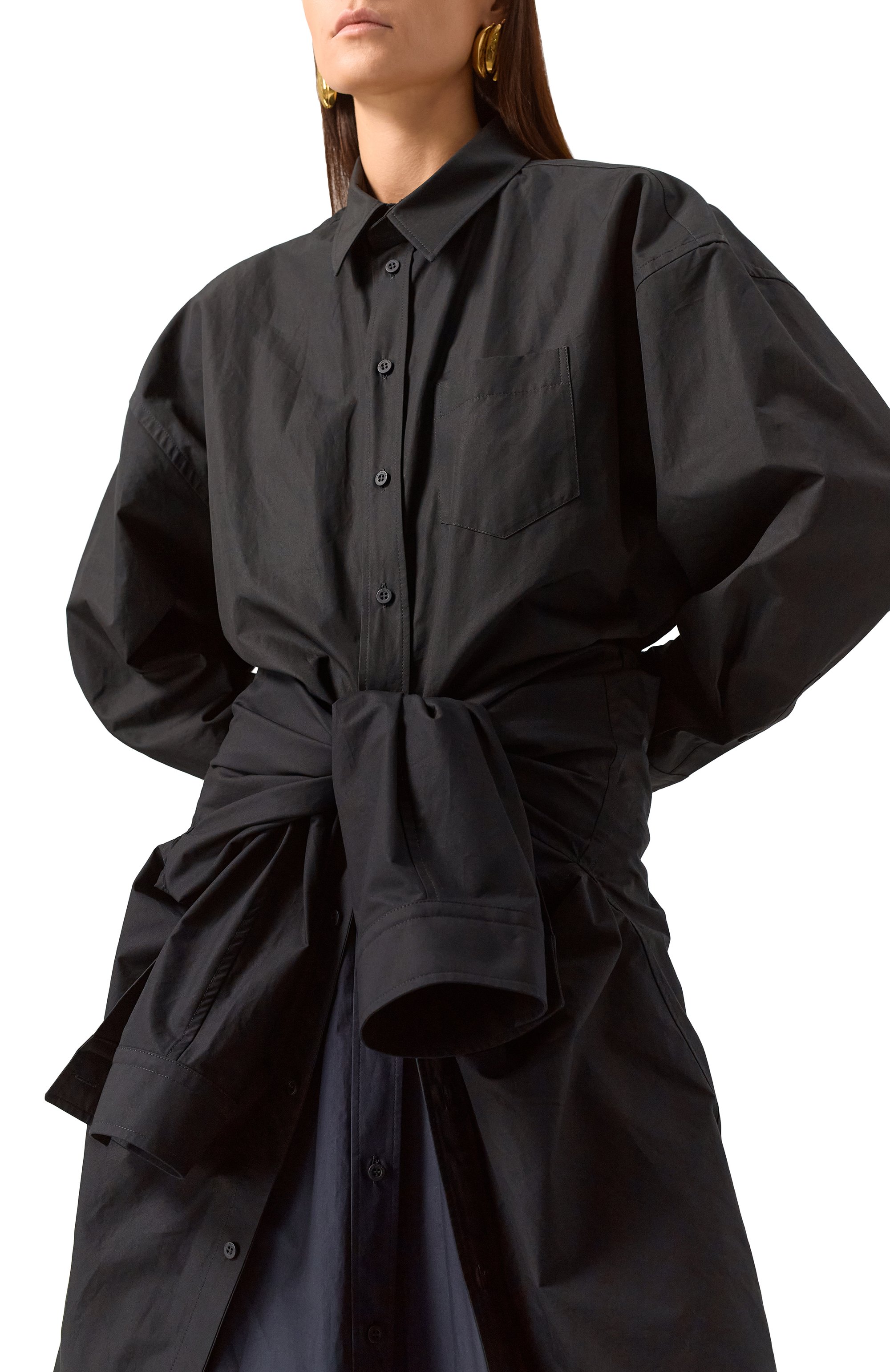 Хлопковое платье BALENCIAGA, арт. 809062/TRM17, фото 5