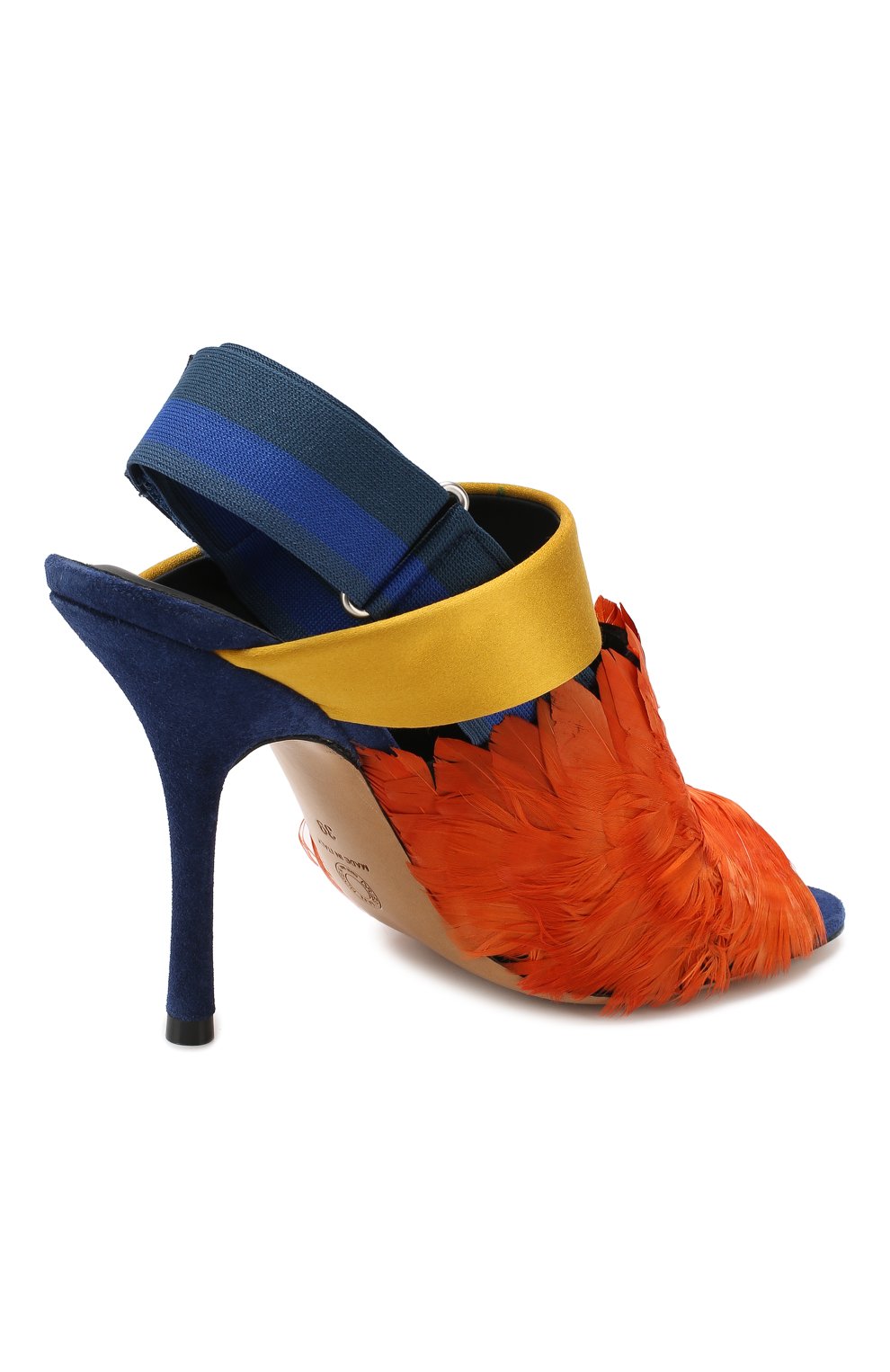 Комбинированные босоножки DRIES VAN NOTEN, арт. WS25/277/100/QU163, фото 4