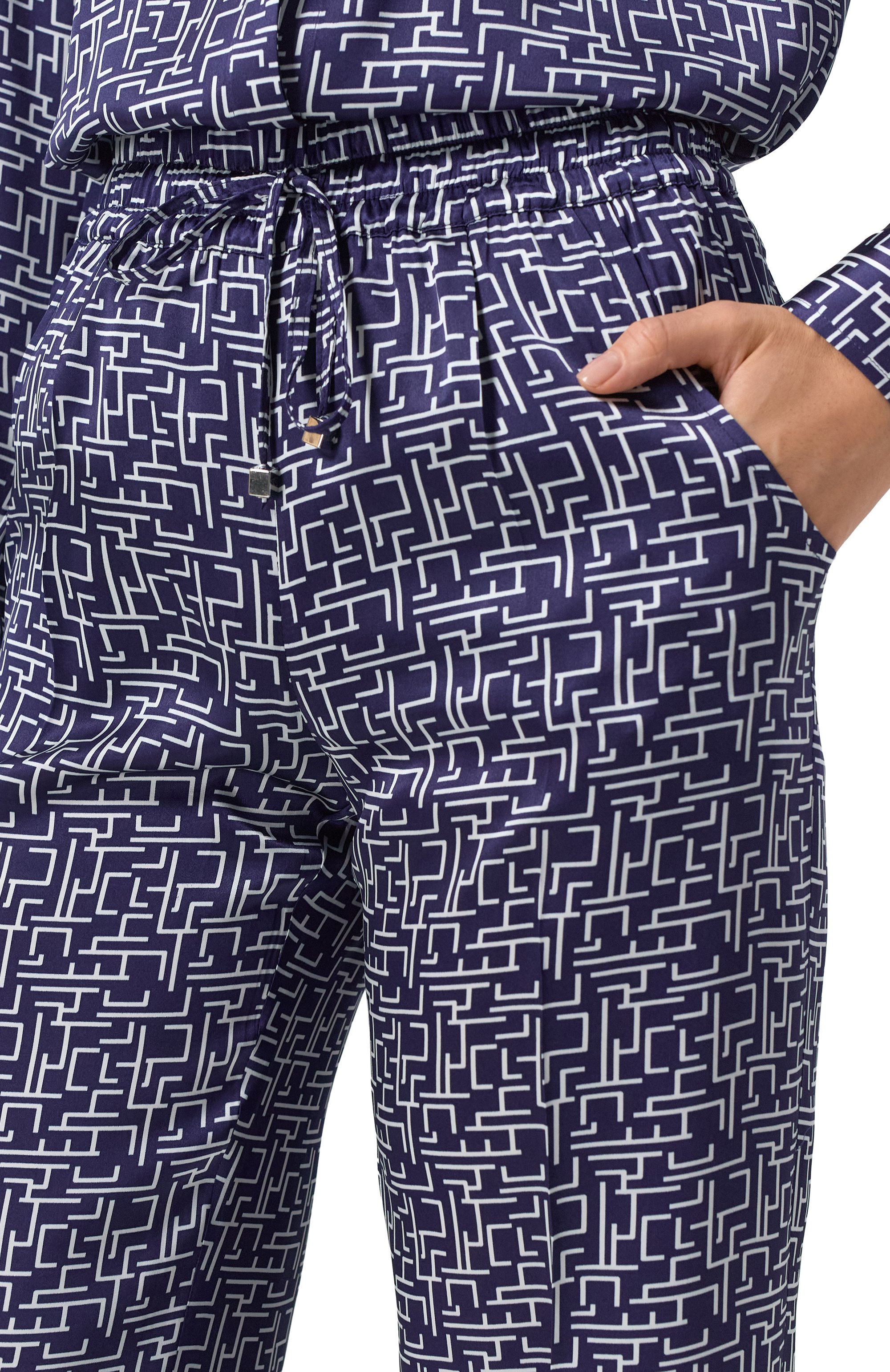 Шелковые брюки KITON, арт. D48122K0926E07, фото 5