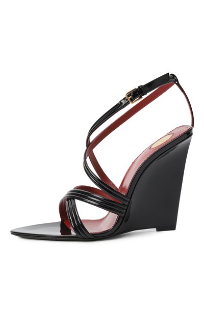 Лакированные босоножки rossi SAINT LAURENT, арт. 818025/1TV00, фото 4