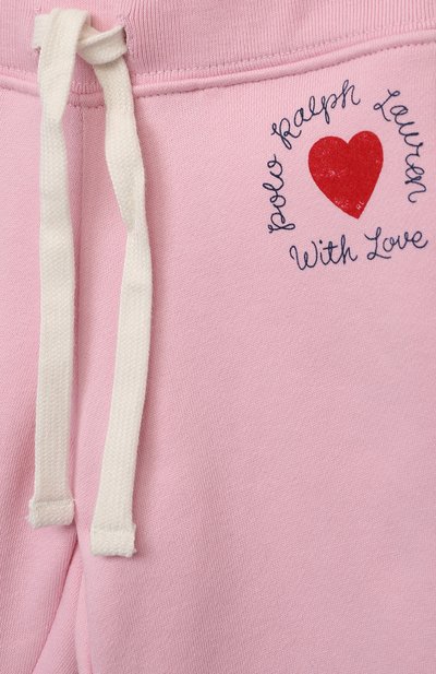 Хлопковые джоггеры POLO RALPH LAUREN светло-розового цвета по цене 8710 руб., арт. 311856417, фото 3 Хлопковые джоггеры POLO RALPH LAUREN, арт. 311856417, фото 3