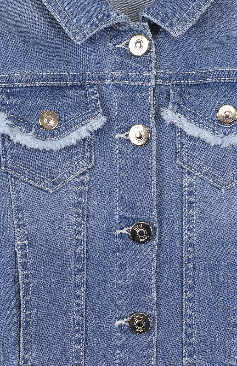 Джинсовая куртка с бахромой CHLOÉ, арт. C16317/2A-5A, фото 3