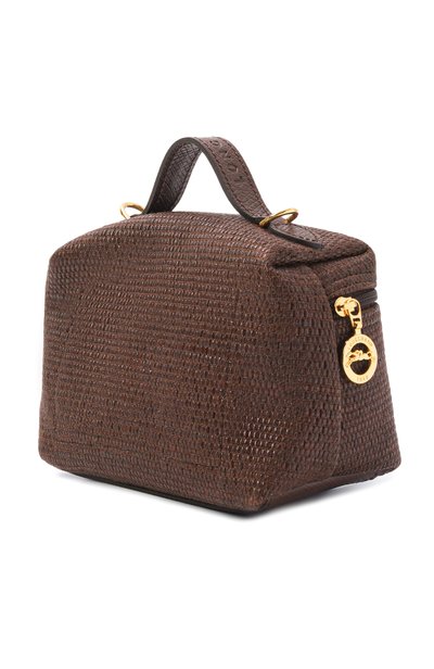 Сумка le panier pliage xs LONGCHAMP темно-коричневого цвета по цене 39950 руб., арт. 10187HGK/HGK, фото 4 Сумка le panier pliage xs LONGCHAMP, арт. 10187HGK/HGK, фото 4