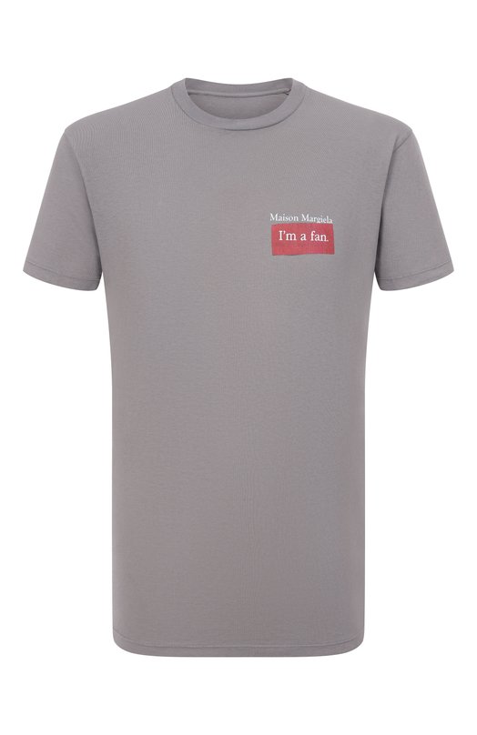 Хлопковая футболка Maison Margiela S50GC0723/S24575 Серый S50GC0723/S24575
