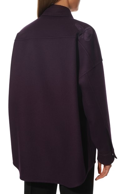 Куртка из шерсти и кашемира VALENTINO фиолетового цвета по цене 475000 руб., арт. XB3CIAR96JA, фото 4 Куртка из шерсти и кашемира VALENTINO, арт. XB3CIAR96JA, фото 4