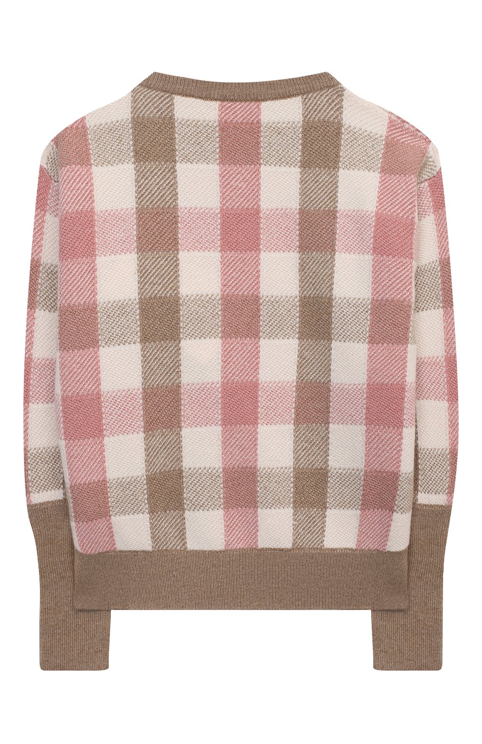 Пуловер из шерсти и кашемира BRUNELLO CUCINELLI розового цвета по цене 74600 руб., арт. B16M15300C, фото 2 Пуловер из шерсти и кашемира BRUNELLO CUCINELLI, арт. B16M15300C, фото 2