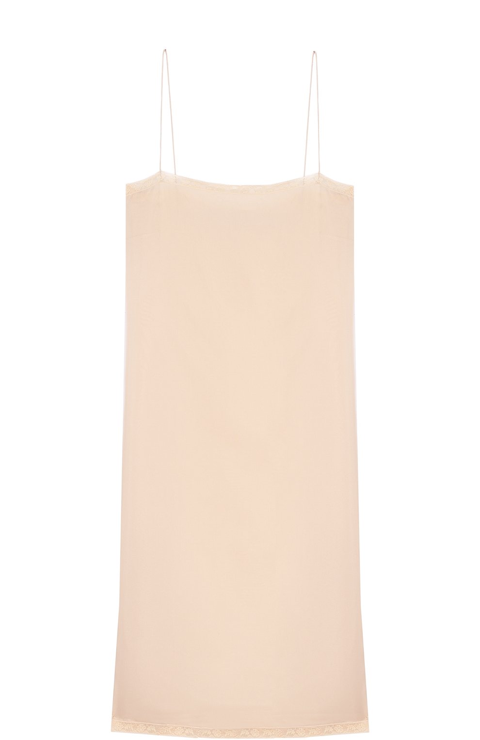 Однотонное платье-комбинация с кружевной отделкой PRADA, арт. P35U3S-R96-F0627, фото 1